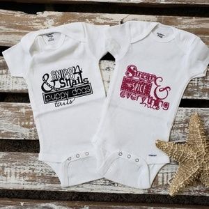 Custom made Baby onesies
